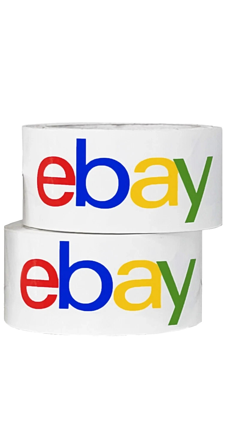 2 rolls EBAY Packaging Tape – Color Logo 2″ x 75 yards