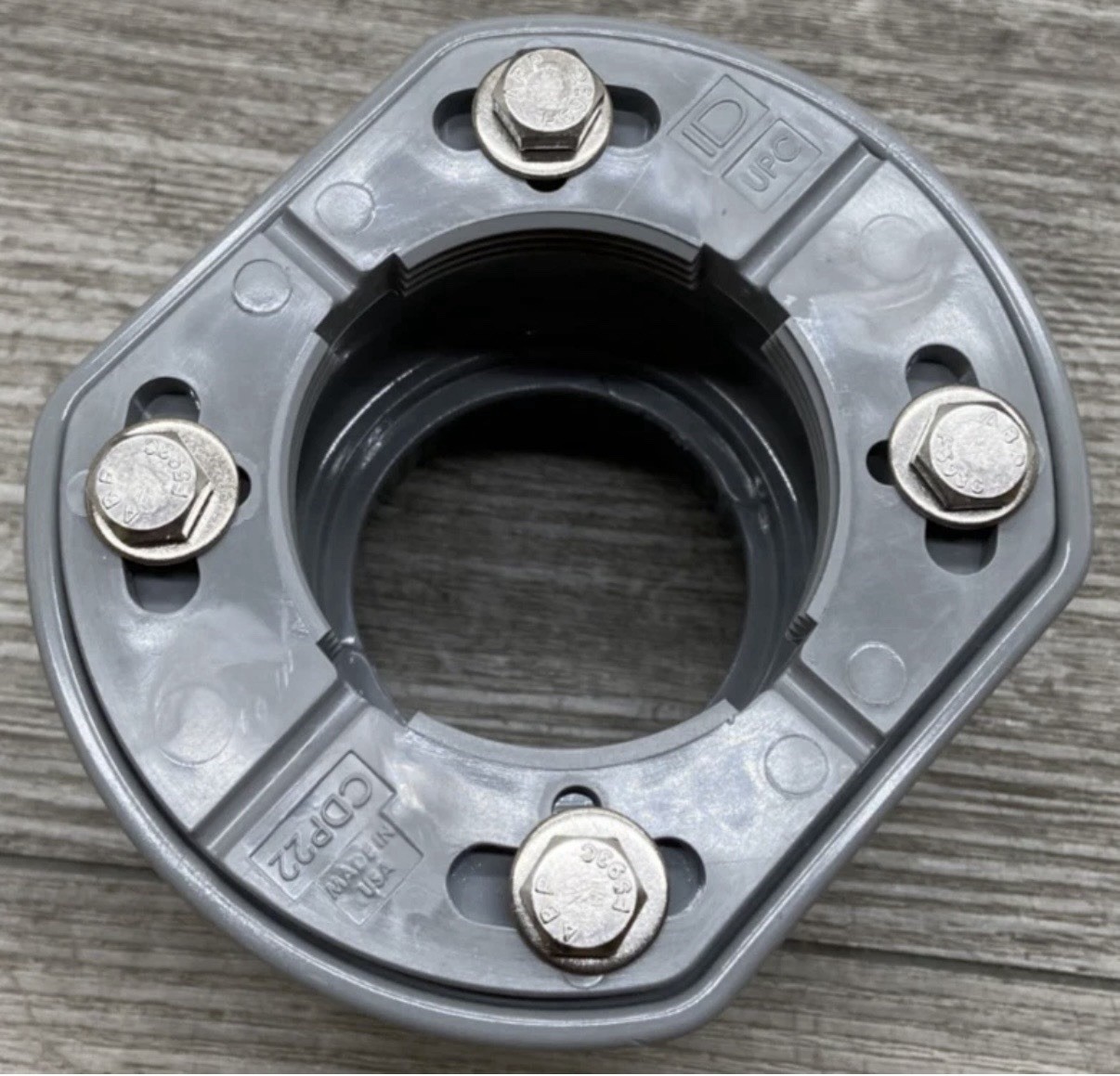 Infinity Drain CDP 22 Clamp Down Drain PVC Throat 2” Outlet Gray