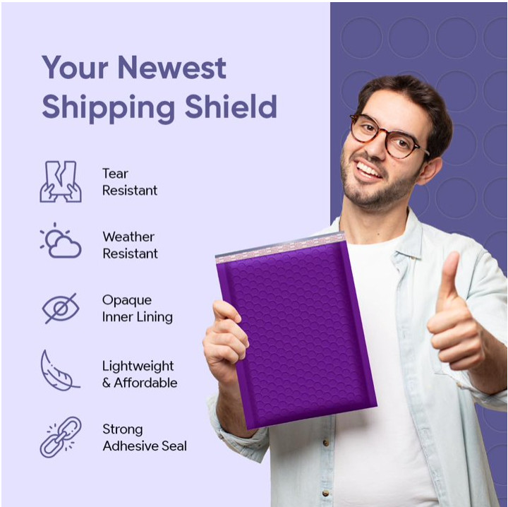 Poly Bubble Mailers Padded Envelopes Mailing Bags for Shipping Packing Self Seal
