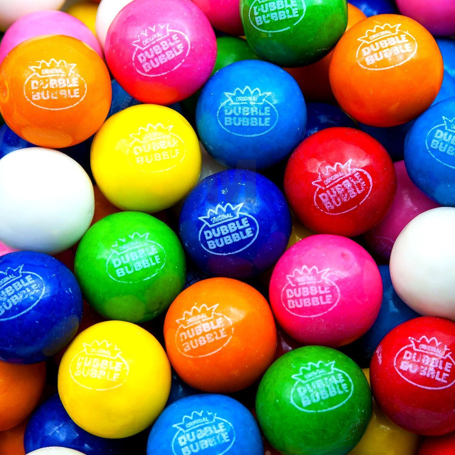 DUBBLE BUBBLE 1″ GUM BALLS 5 lb FREE SHIPPING