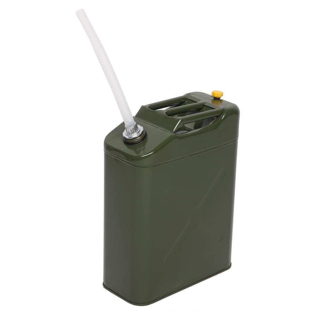Durable Army Green 20L 5Gallon Gas Fuel Can Fuel Gasoline Steel Tank with Spout