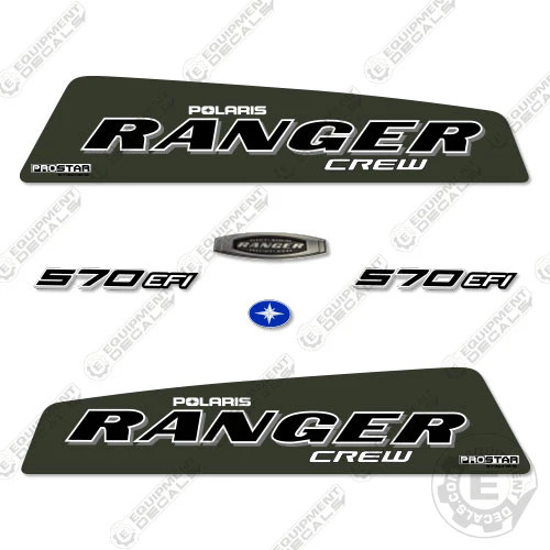 Fits Polaris Ranger 570 EFI Crew Decal Kit UTV – 7 YEAR OUTDOOR 3M VINYL!