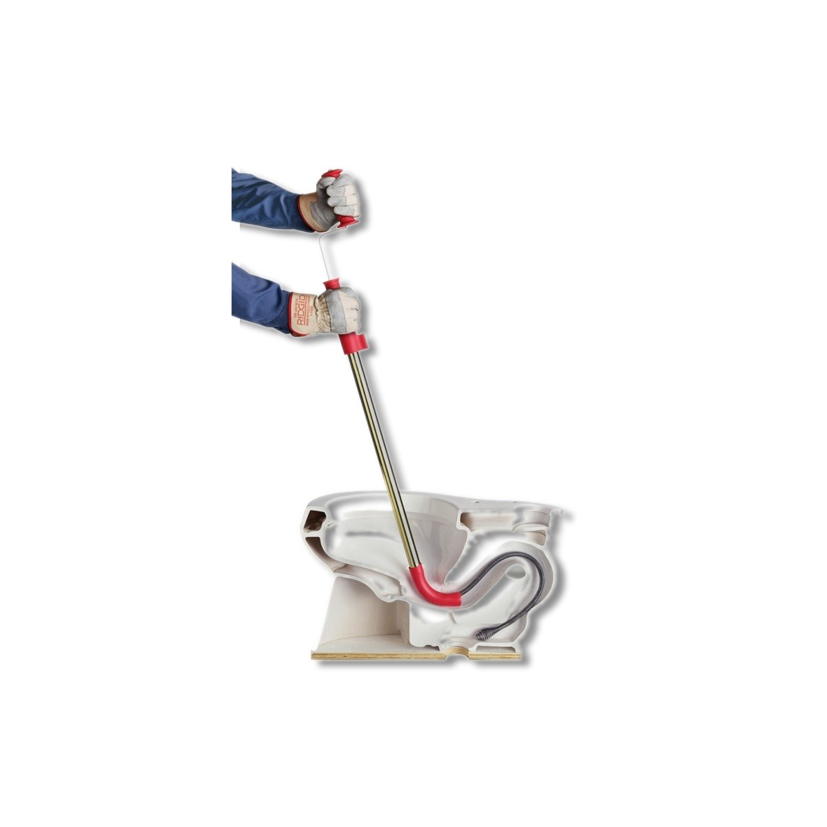 RIDGID Hand Powered 3 ft L Toilet Auger Kink Resistant 59787