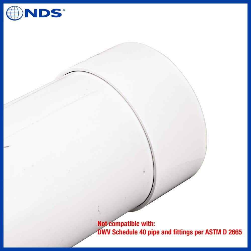 NDS PVC S&D Cap, 6 in.
