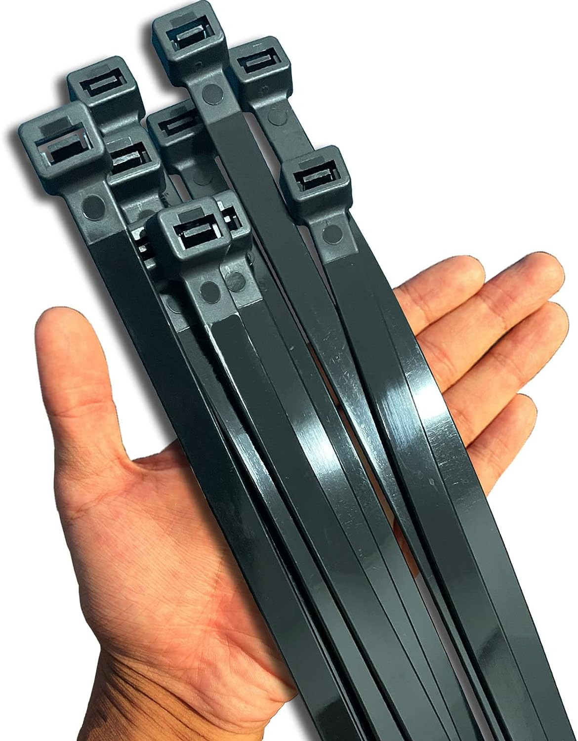 Black Zip Ties Heavy Duty 20 Inch Outdoor 250lb Extra Large Cable Tie Wraps Long