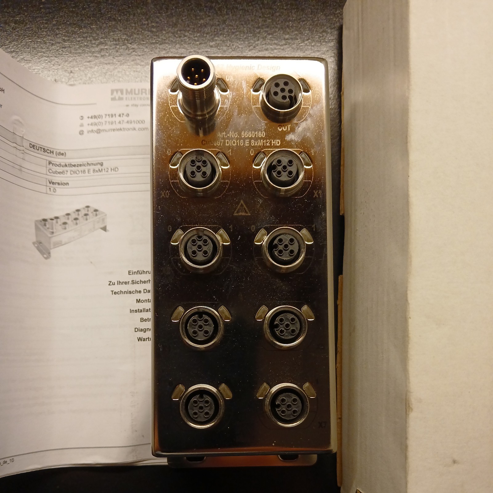 MURR CUBE67 DIO16 E 8xM12 56601