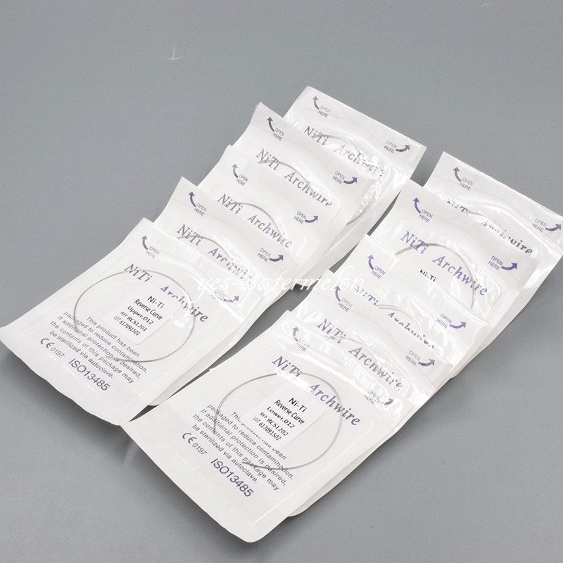 Dental Orthodontic NITI Reverse Curve Round Arch Wire 12 14 16 18 20 Upper/Lower