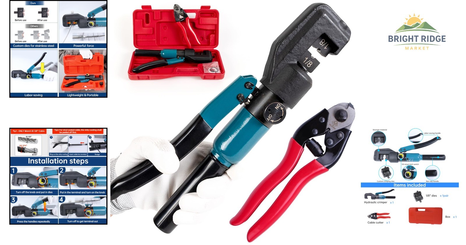 Sturdy Crimping Tool with Auto-Release and Comfortable Grip for Professionals
