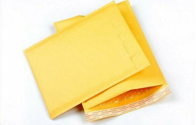 50 #000 4×8 Kraft Bubble Envelopes Padded Shipping Mailers 4″x8″