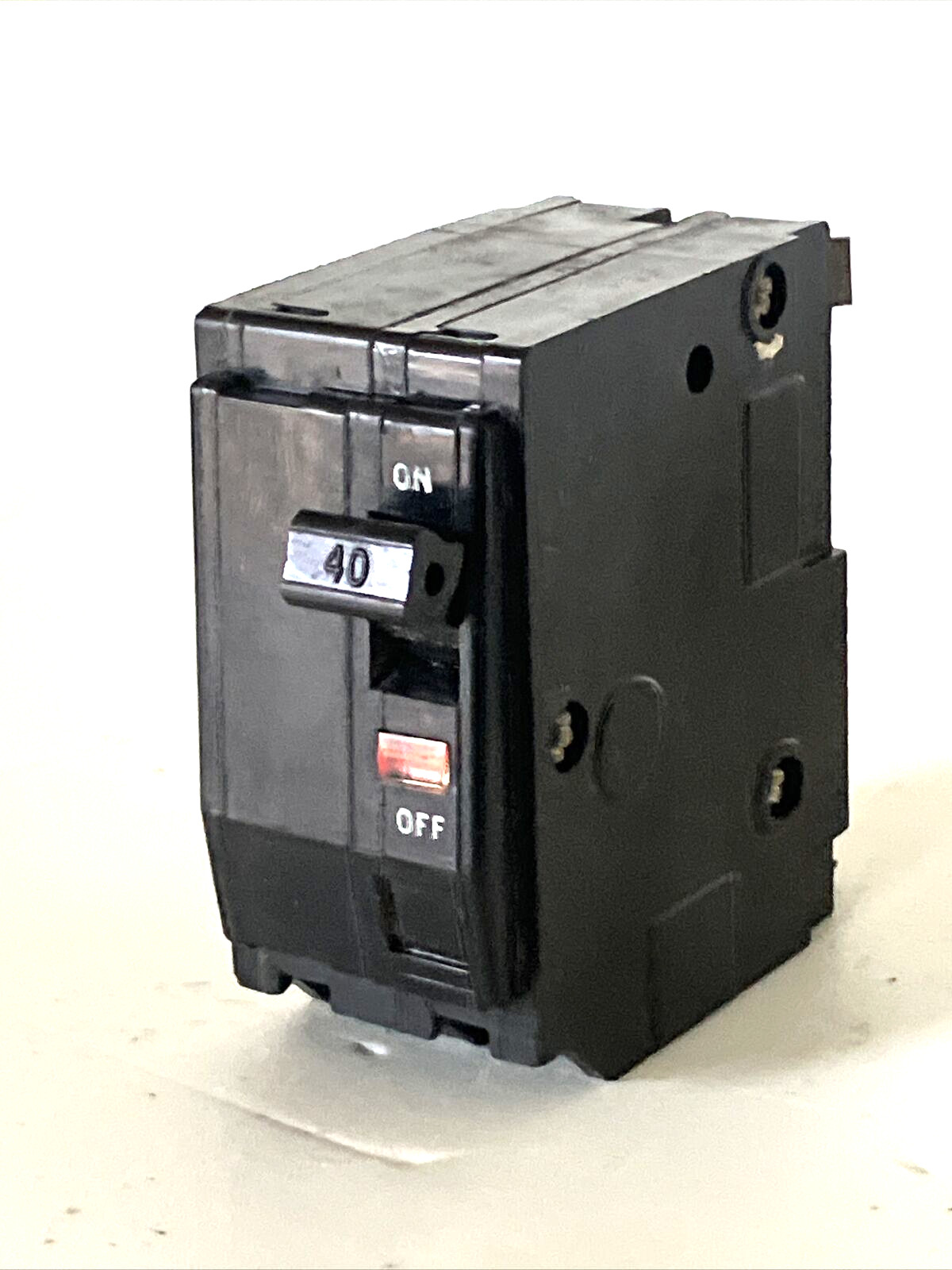 Square D QO240 40A 2P Circuit Breaker Black Face Trip Window Used