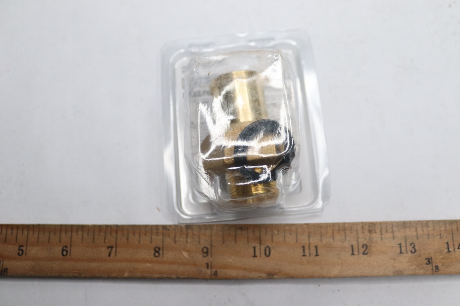 1 in. FIP x 3/4 in. MIP Brass Meter Spud Fitting