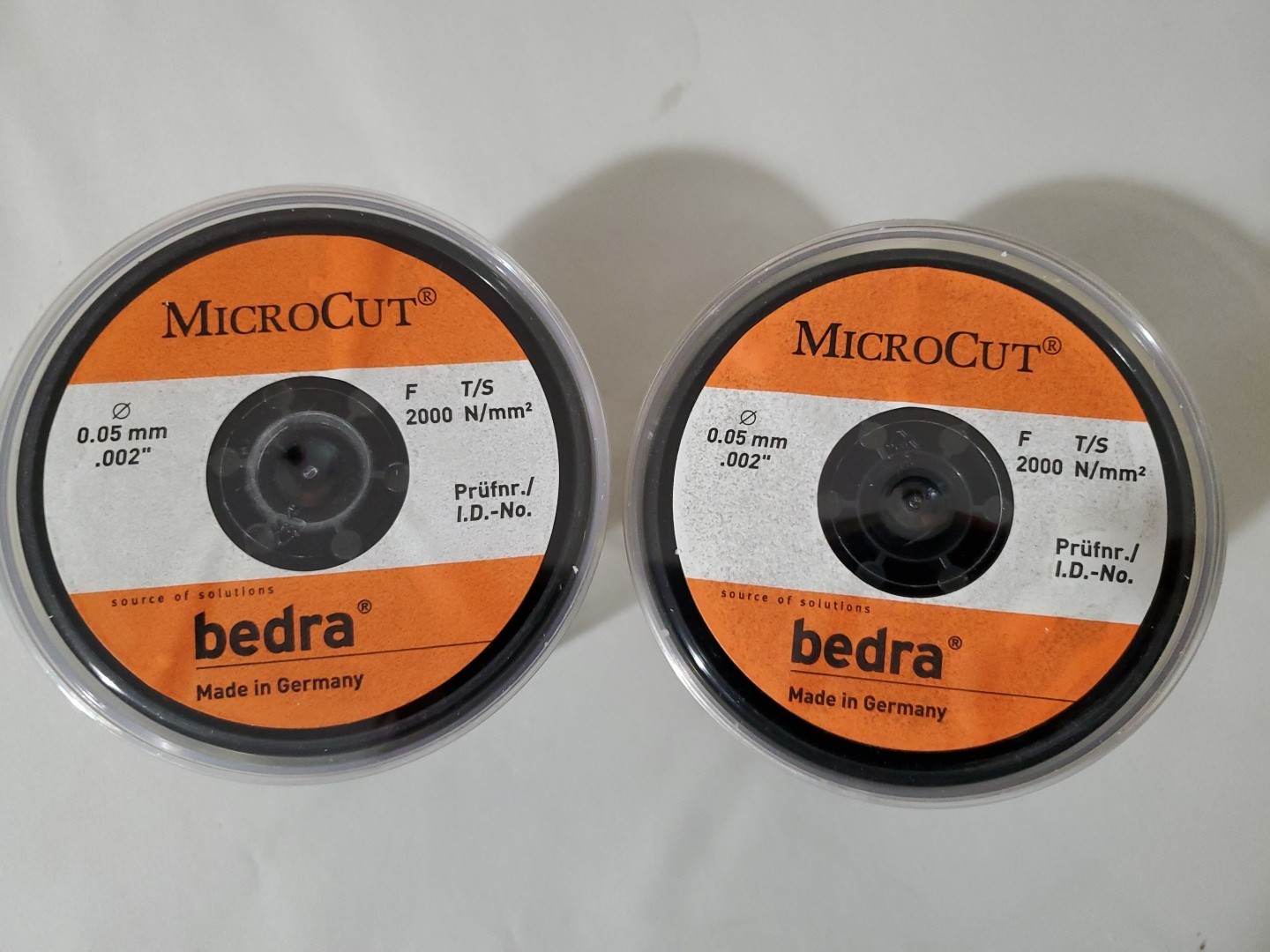 Bedra Microcut .002″ (0.05mm), 2000 N/mm² MicroCut EDM Wire
