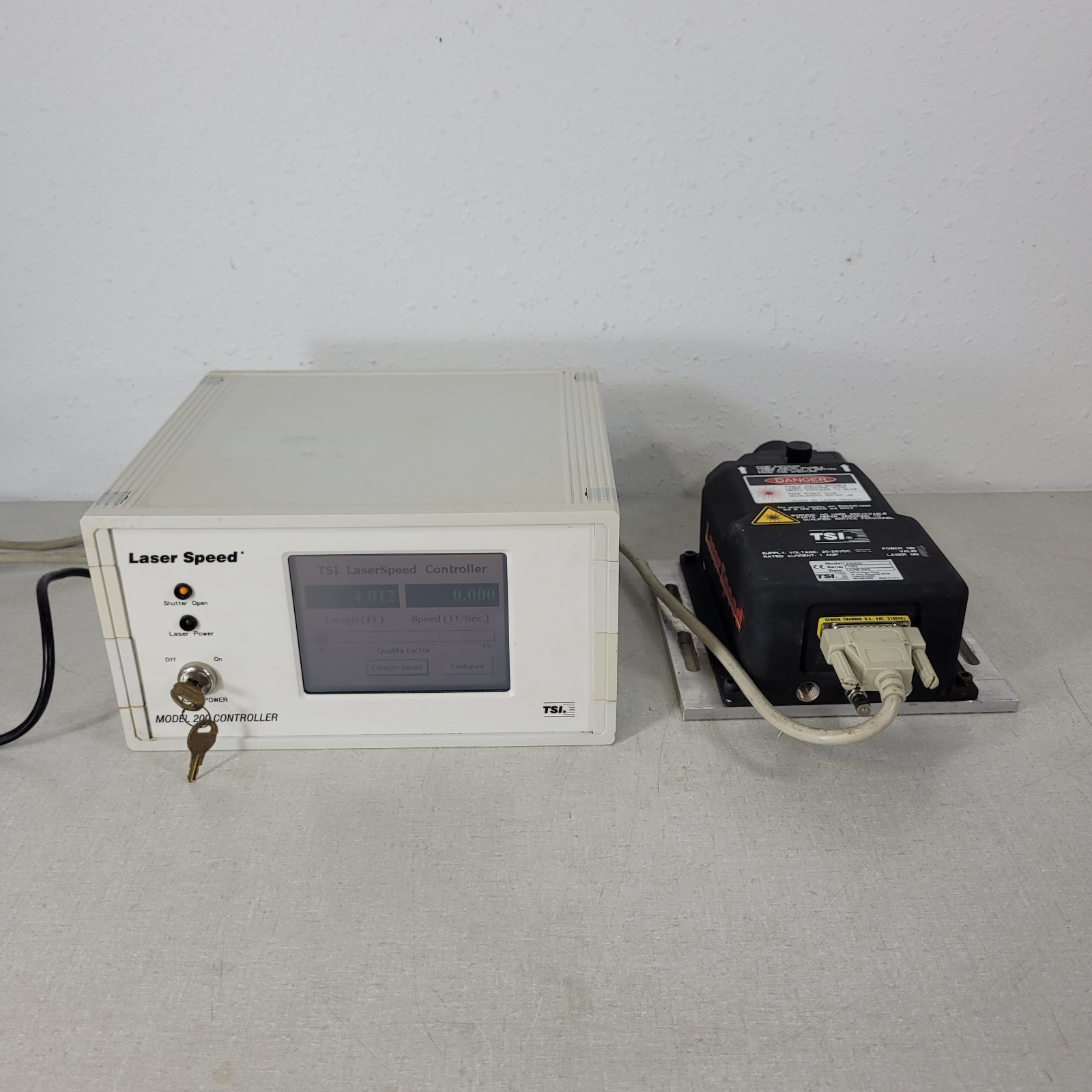 TSI Beta LaserMike NDC LS200 Laser Gauge Length Speed Measuring LaserSpeed 200