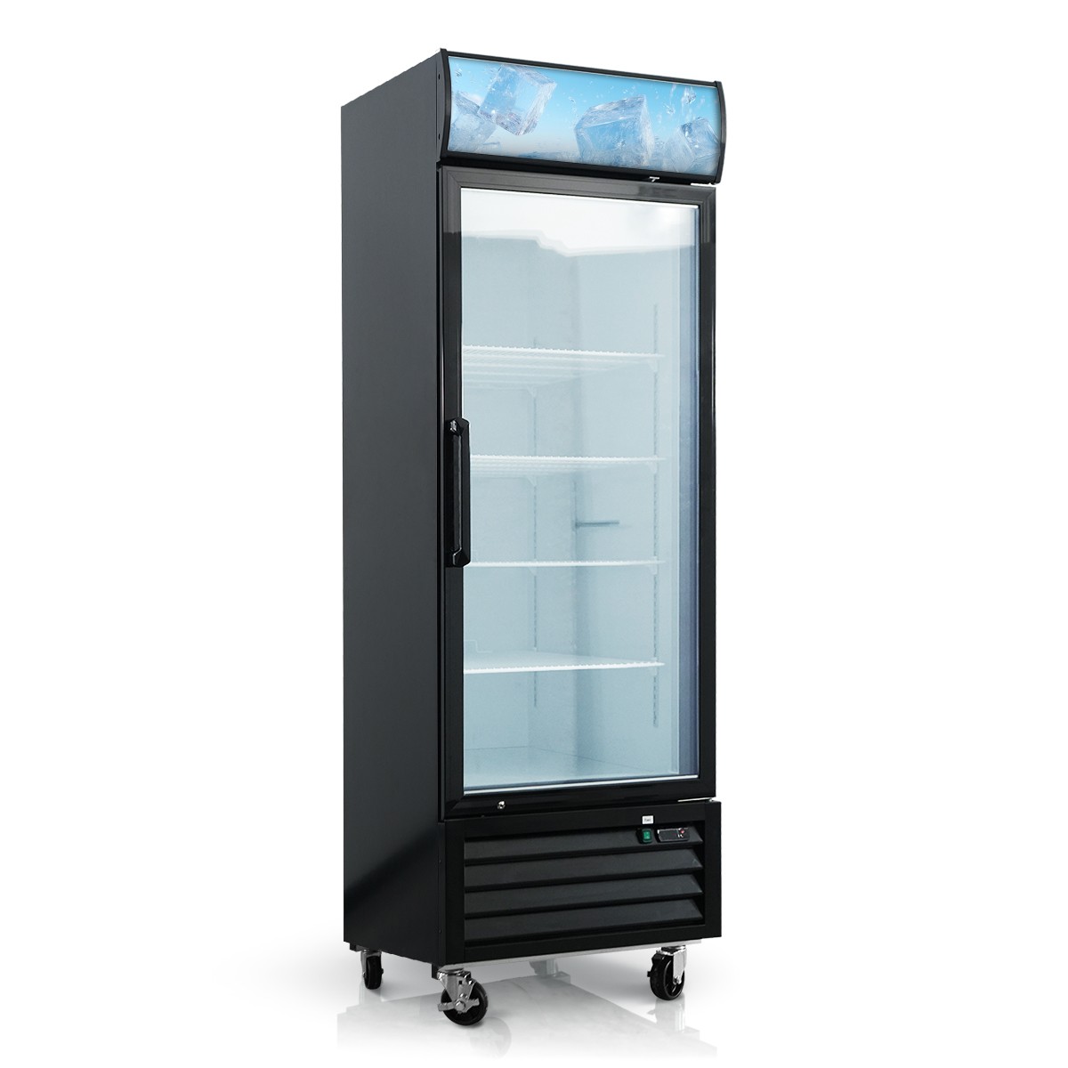16 Cu.Ft Single Door Commercial Upright Display Freezer -8 to -1℉ Auto Defrost