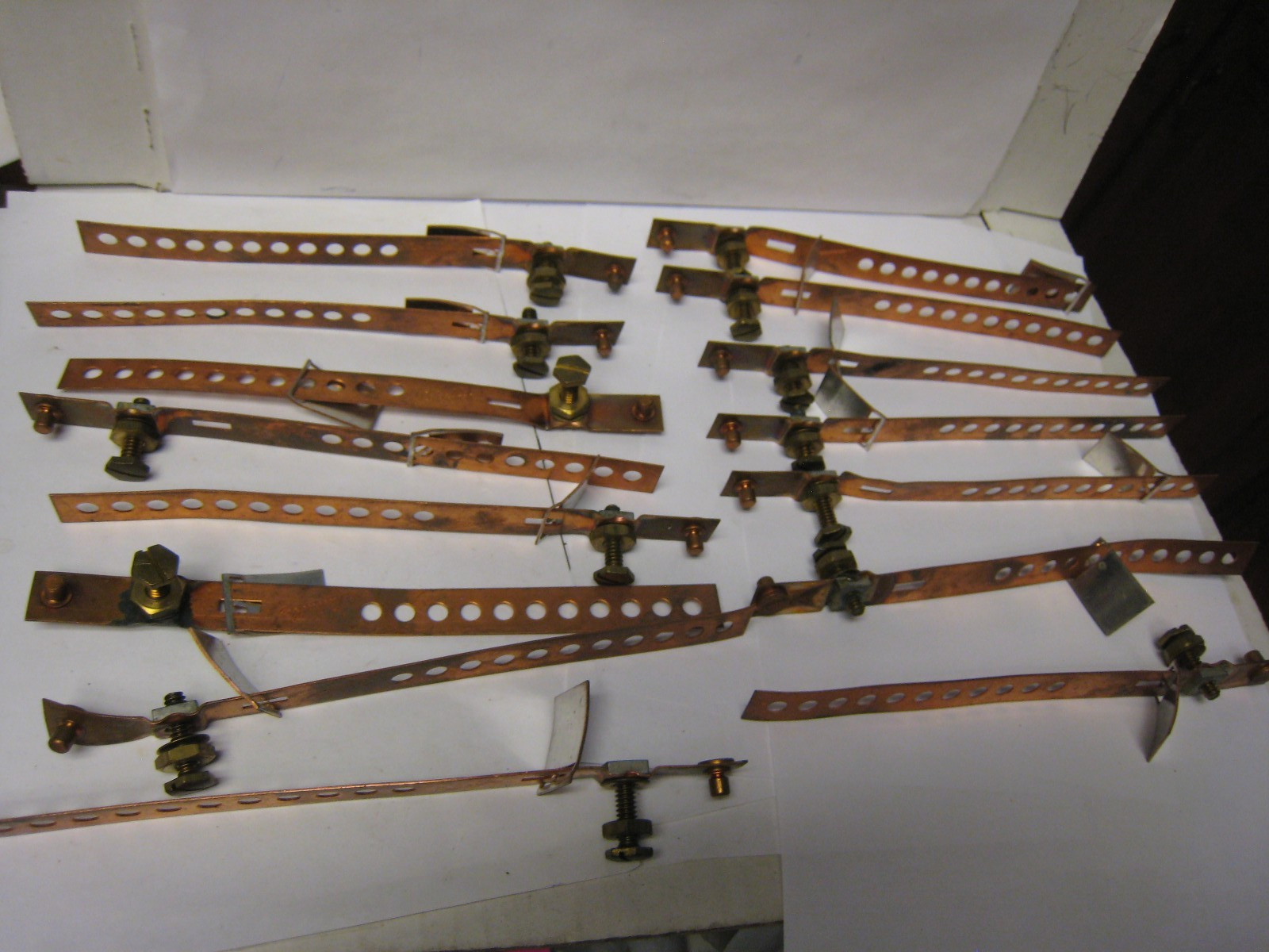 15 yes 15 RELIABLE Industries VINTAGE Copper Ground Straps 6″