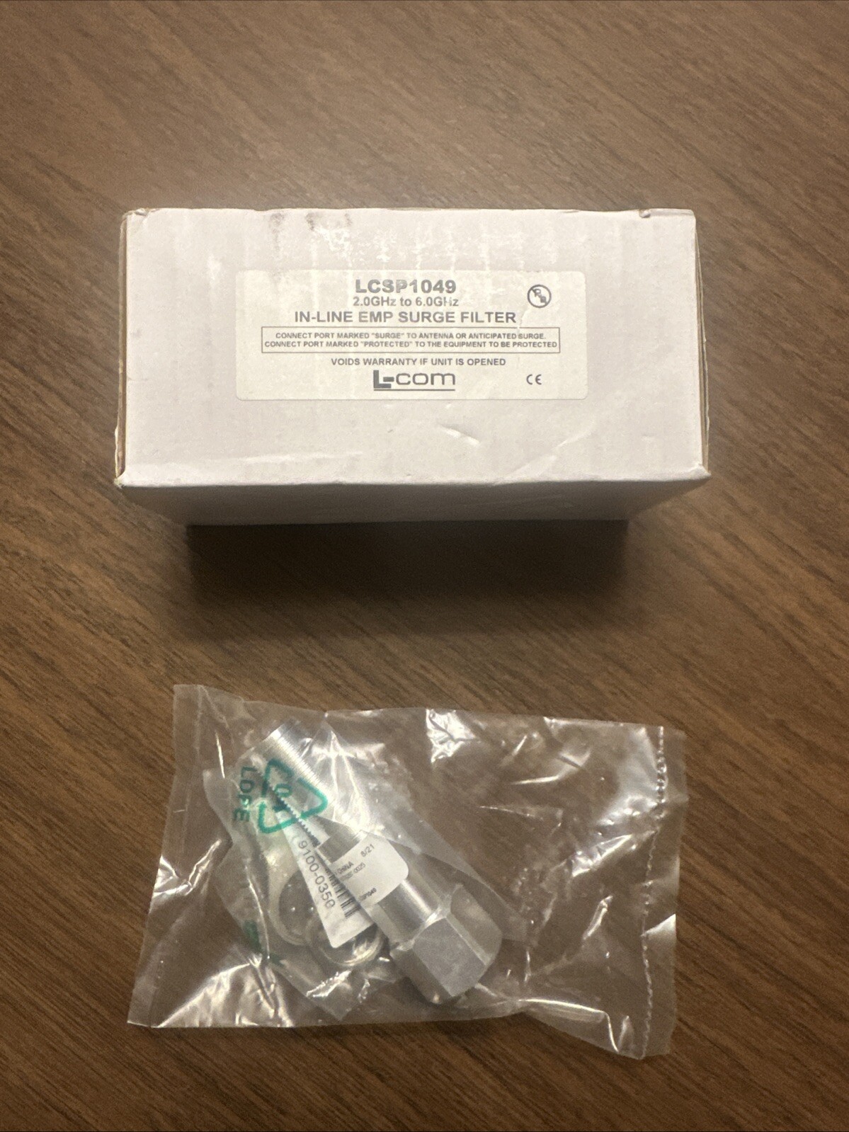 L-com LCSP1049 In-Line EMP Surge Filter 2.0Ghz to 6.0Ghz New In Box