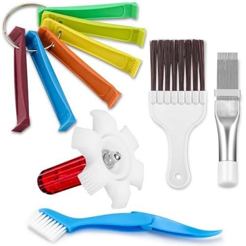 5PCS Air Conditioner Fin Comb Set – Metal & Plastic Comb, FCR6, Brushes Included