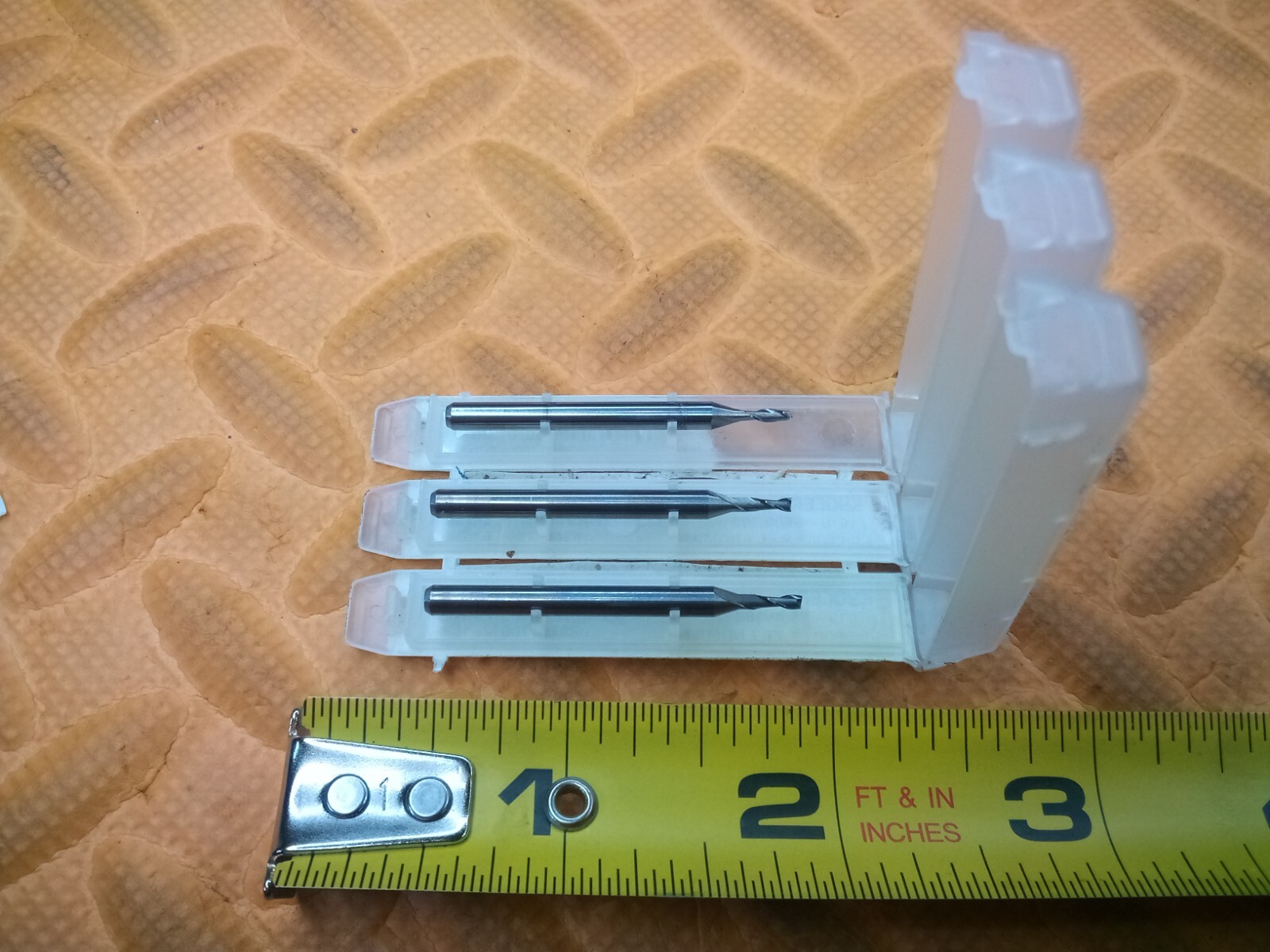 3pcs KYOCERA 0.0600″ Dia 2 FL ENDMILL Bright COATED 1610-0600.180 83407700-61032