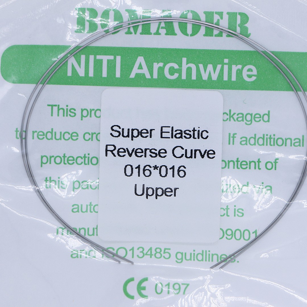 1×Dental Orthodontic Niti Rectangular Arch Wires Reverse Curve 16×16 Upper