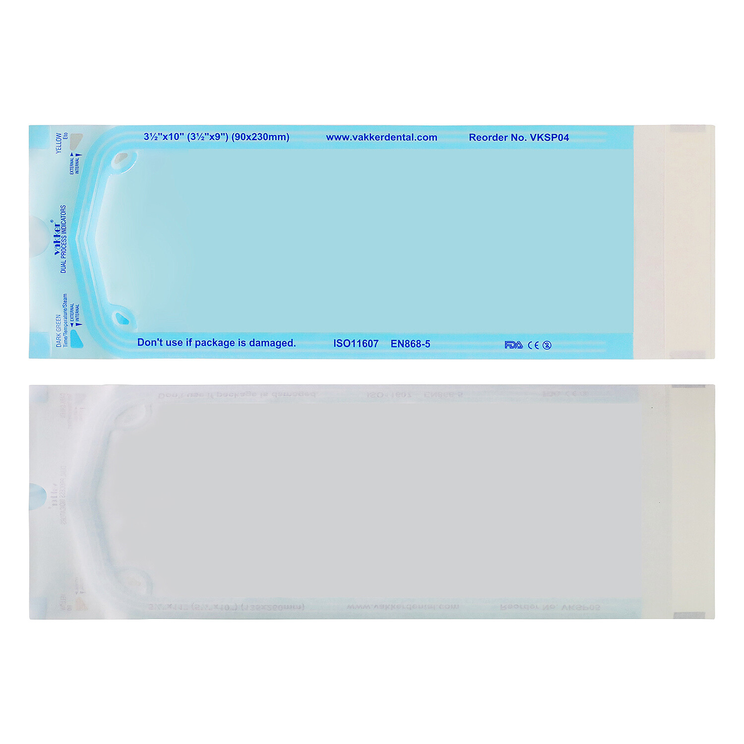 200pcs 3.5″ x 10″ Self Sealing Sterilization Pouches Autoclave, Sterilizer Bag