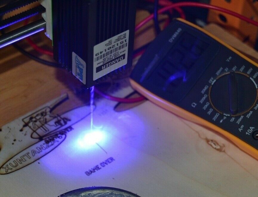 15W Focusable Blue Laser Module Head 15000mW For CNC Engraving Cutter Machine