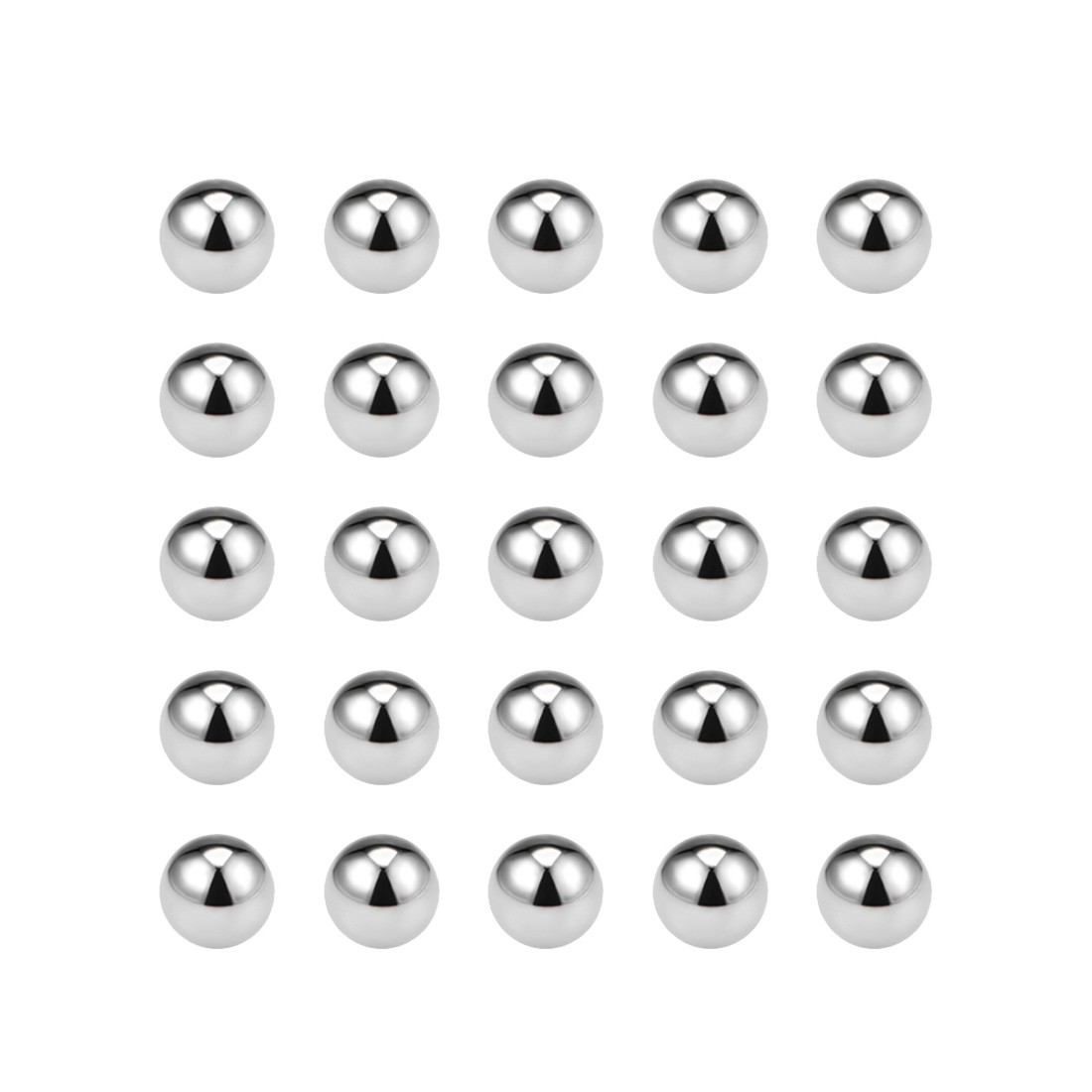 25Pcs 8mm Bearing Balls,Precision Balls 304 Stainless Steel,G100