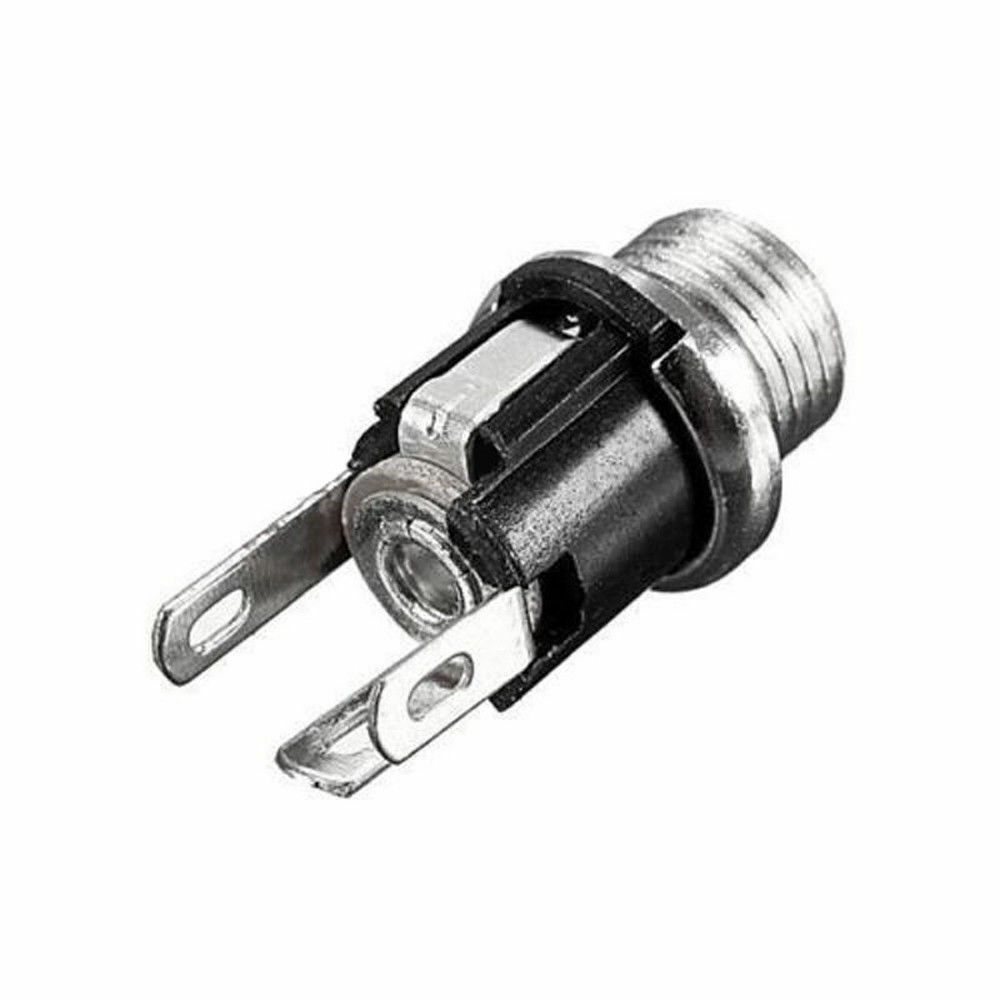 DC Power Supply Metal Jack Socket Female Panel Mount Connector 5.5 x 2.1mm