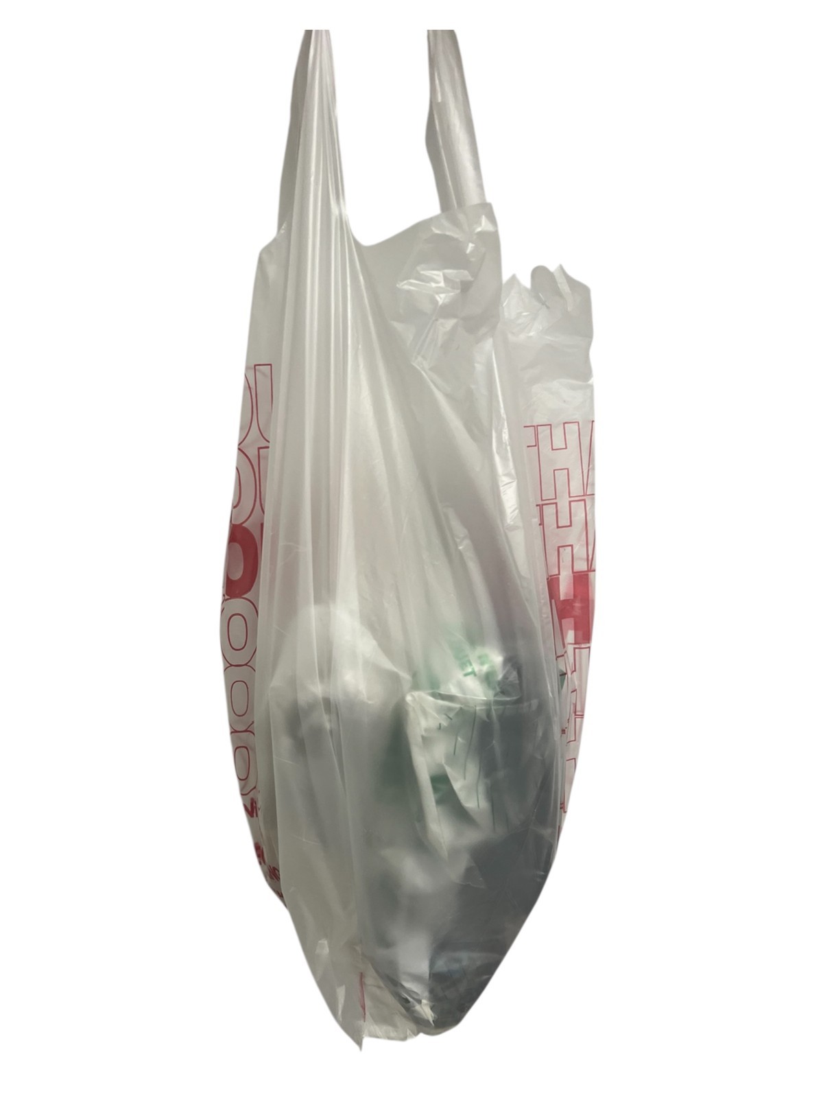 100 Bags T-Shirt Thank You Plastic Grocery Store Shopping Carry Out Bags.