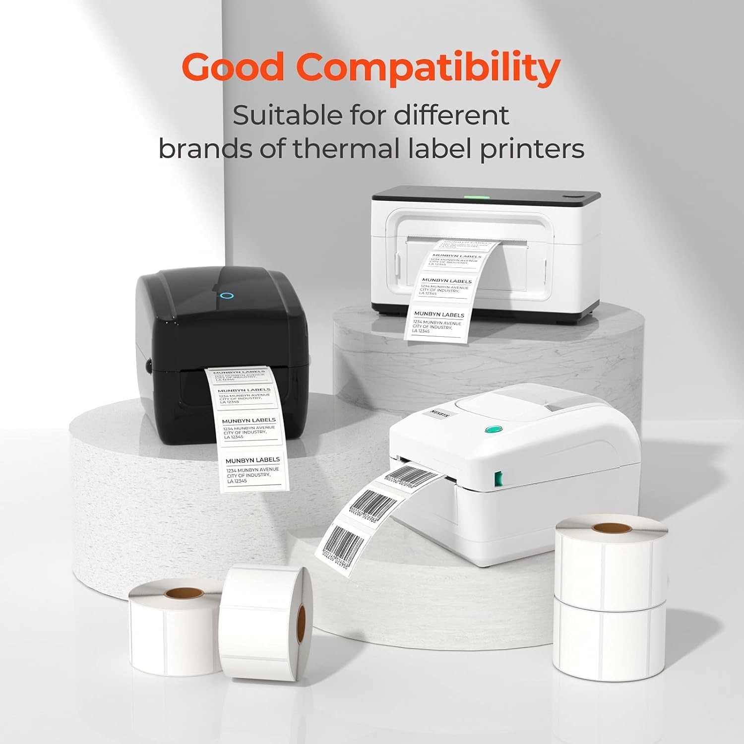 2.25″ X 1.25″ Direct Thermal Label UPC FBA Barcodes Address Stickers Zebra Rollo