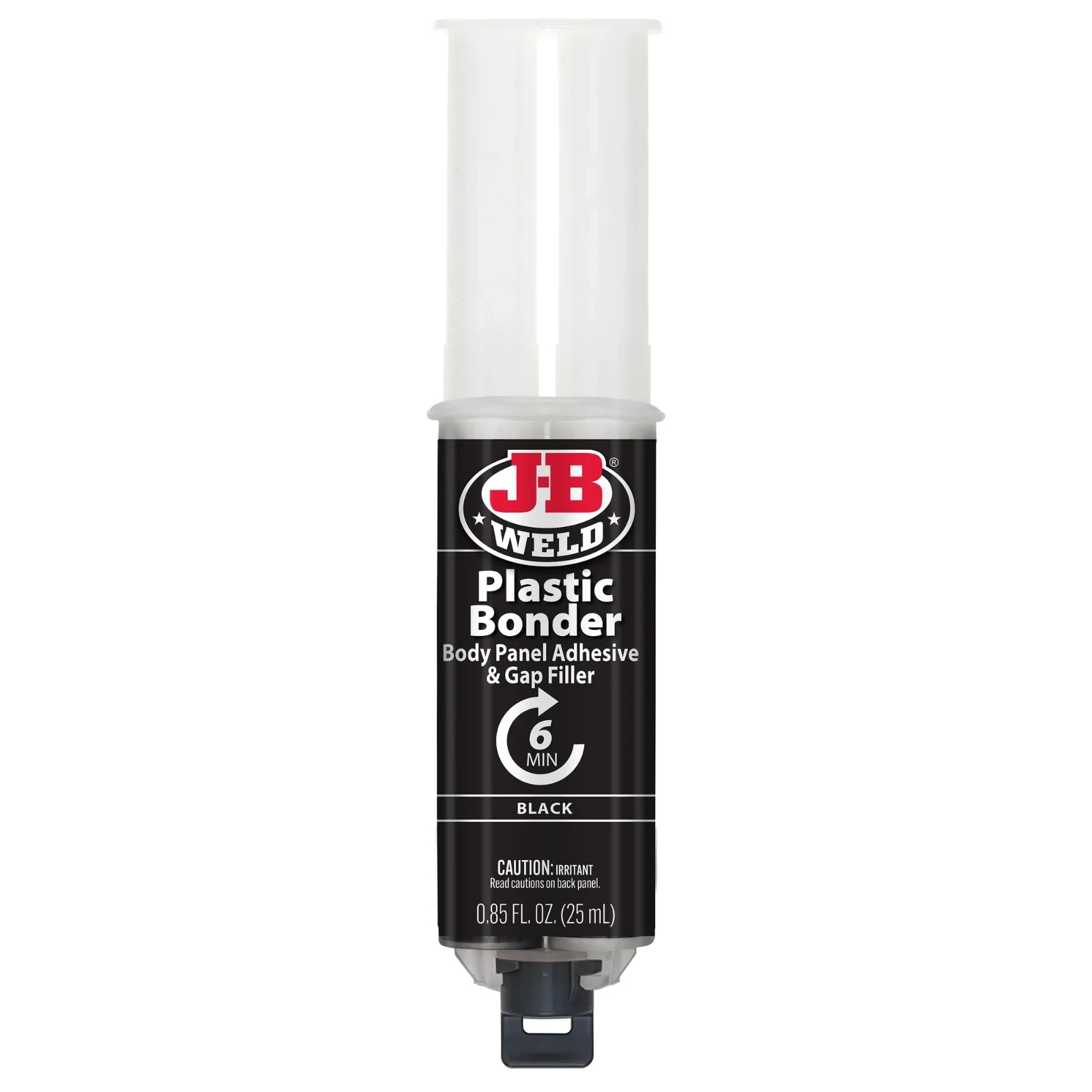 JB Weld Plastic Weld Quick Setting Epoxy Syringe Bonder Repair Glue Black
