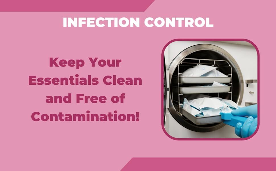 Self Seal Sterilization Pouches – Autoclave Sterilizer Bags 12 x 19 Tattoo