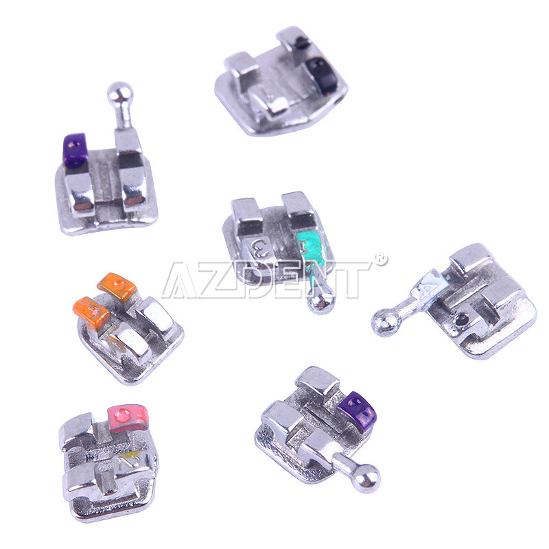 AZDENT ortodoncia brackets MIM Mini Roth/MBT 018/022 gancho 345 dental USA