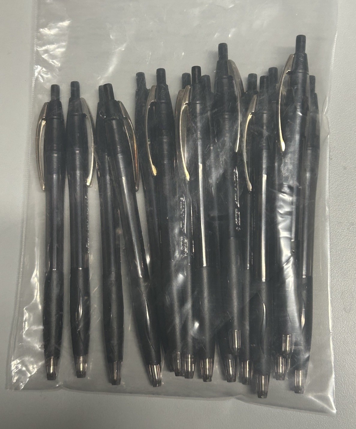 BIC Atlantis Retractable Ballpoint Pen 1.0MM Medium point Black Ink 15 Pack