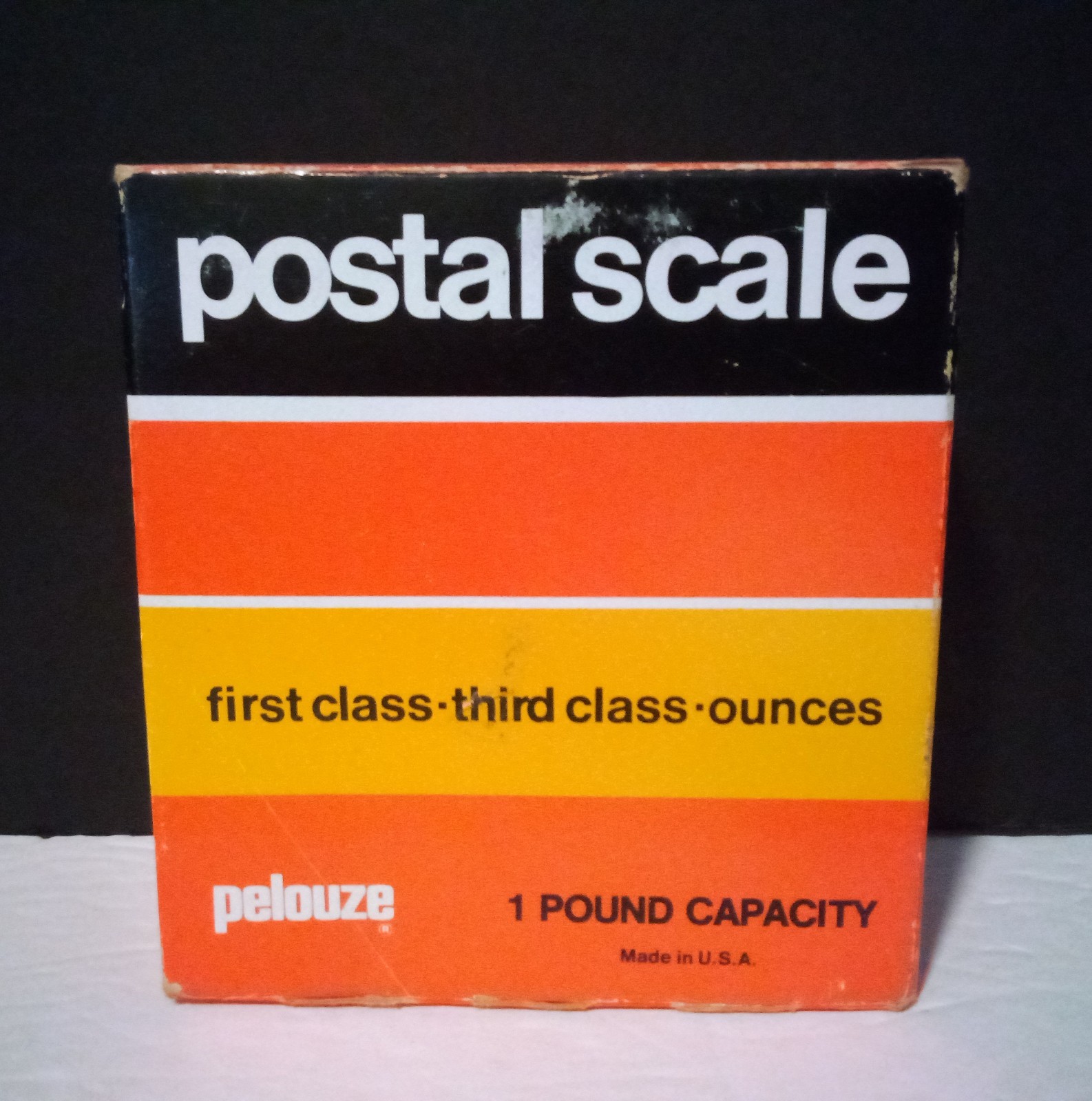 U.S. Postal Scale Model P-1 1985 1lb Capacity With Box Pelouze Scale Co.®