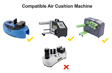 4 Pk 984′ x16″ Air Pillow Film Cushion Machine Small Bubble Package Padding Roll