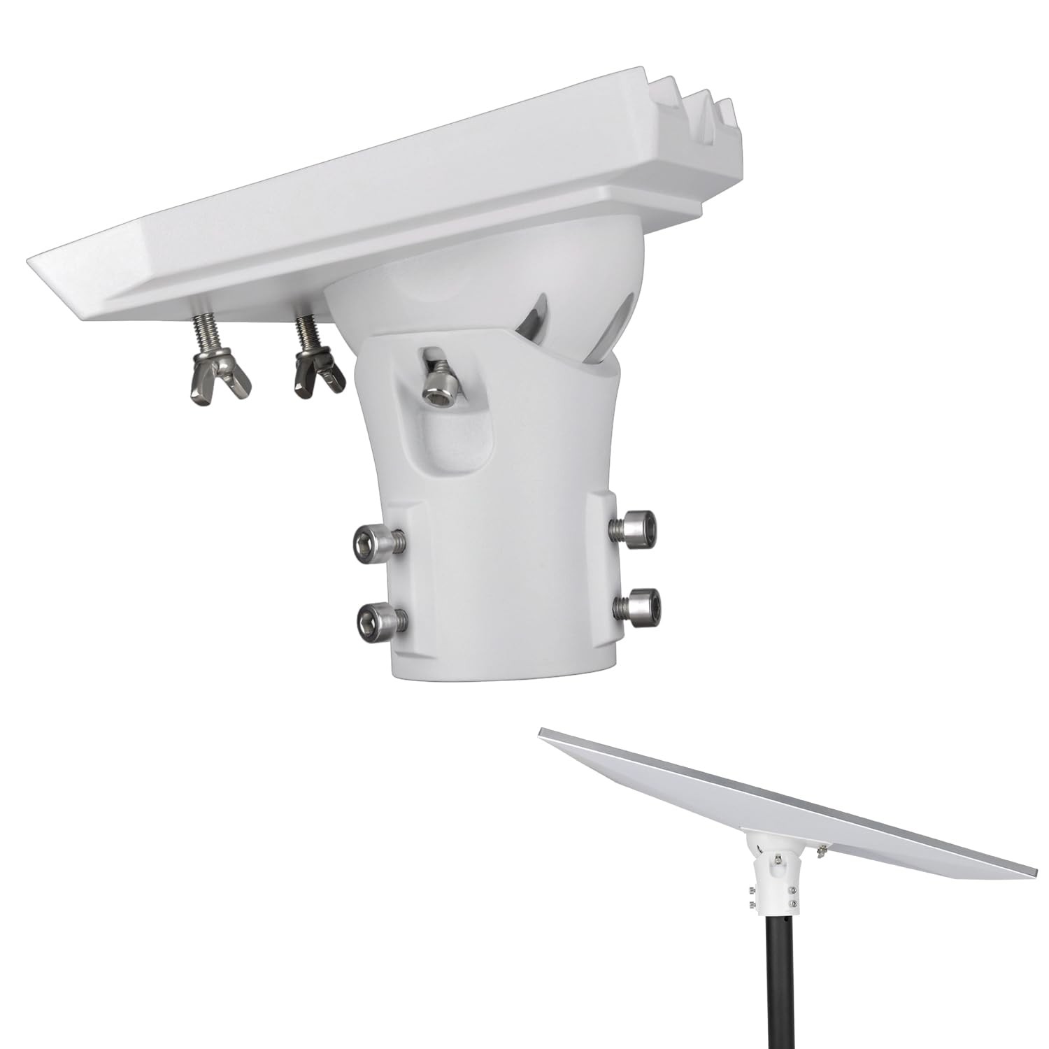Pipe Adapter Pole Mount for Starlink Standard 4/4X/Gen3, Adjustable Pole Mount..