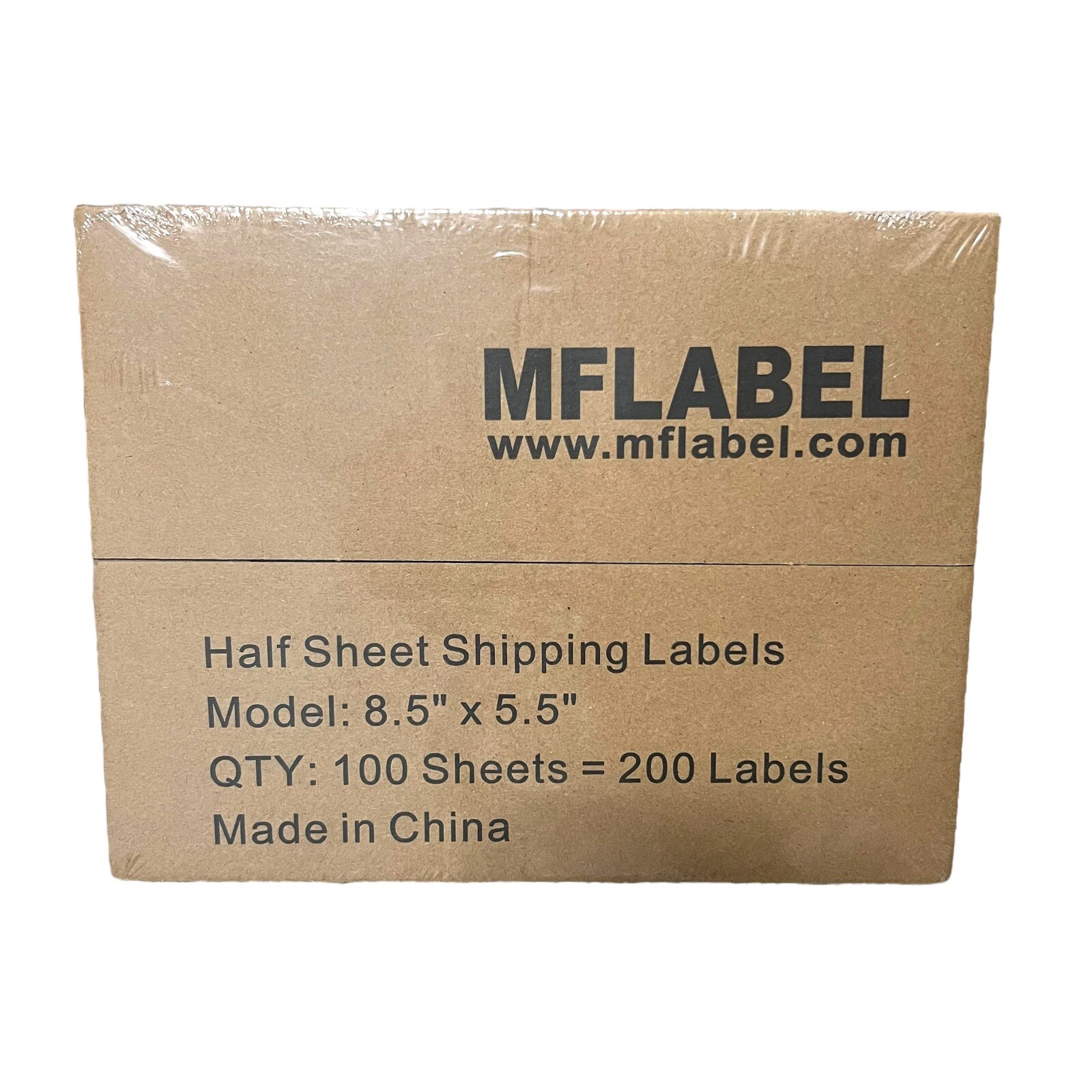 200 Shipping Labels Self Adhesive HALF SHEET 8.5 x 5.5 Blank 2 Labels Per Sheet