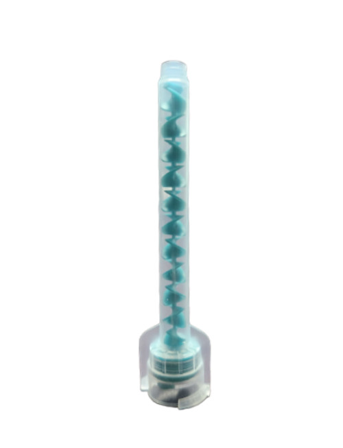 Dental Impression Mixing Tips for Heavy Body – 50 pcs, Teal – 6.5 mm 1:1 Ratio