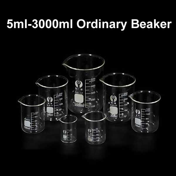 5ml – 3000ml Laboratory Borosilicate Chemistry Glass Beaker High Type Glassware