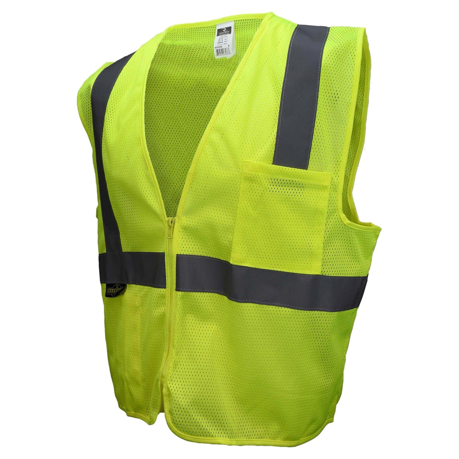 ANSI ISEA 107-2015 CLASS 2 MESH HIGH VISIBILITY REFLECTIVE ROAD WORK SAFETY VEST