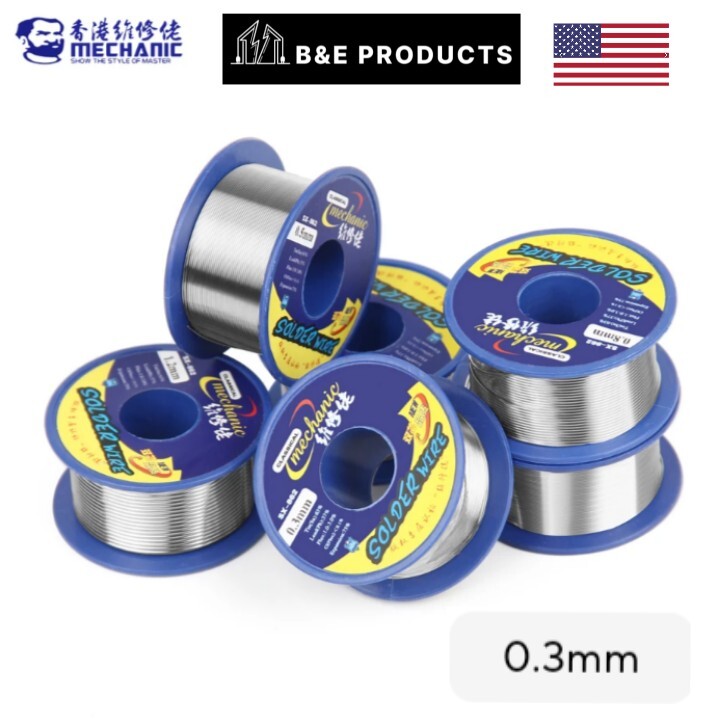 Mechanic SX-862 0.3mm 60g Double Rosin Core Solder Wire 183°c Low Melting Point