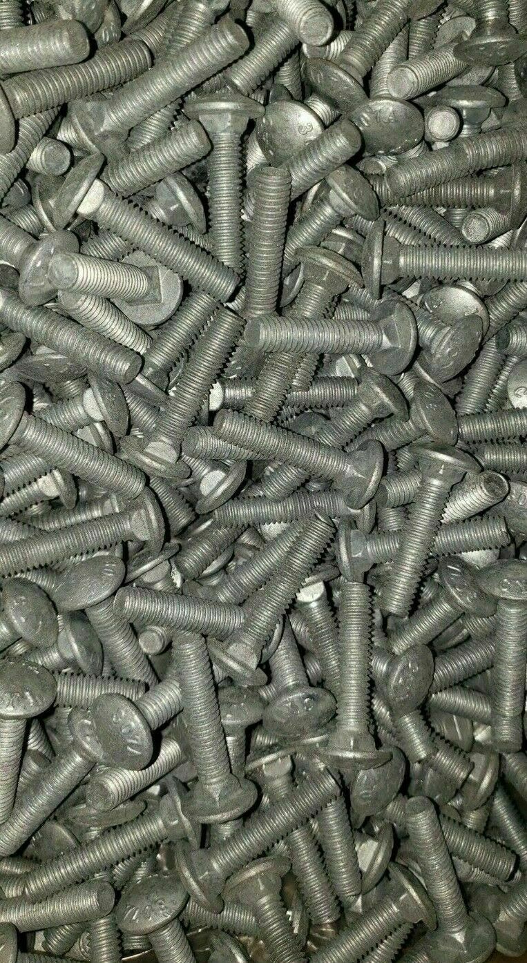 75 Piece Galvanized Assembly 1/2″-13 Carriage Bolts, Flat Washers & Nuts