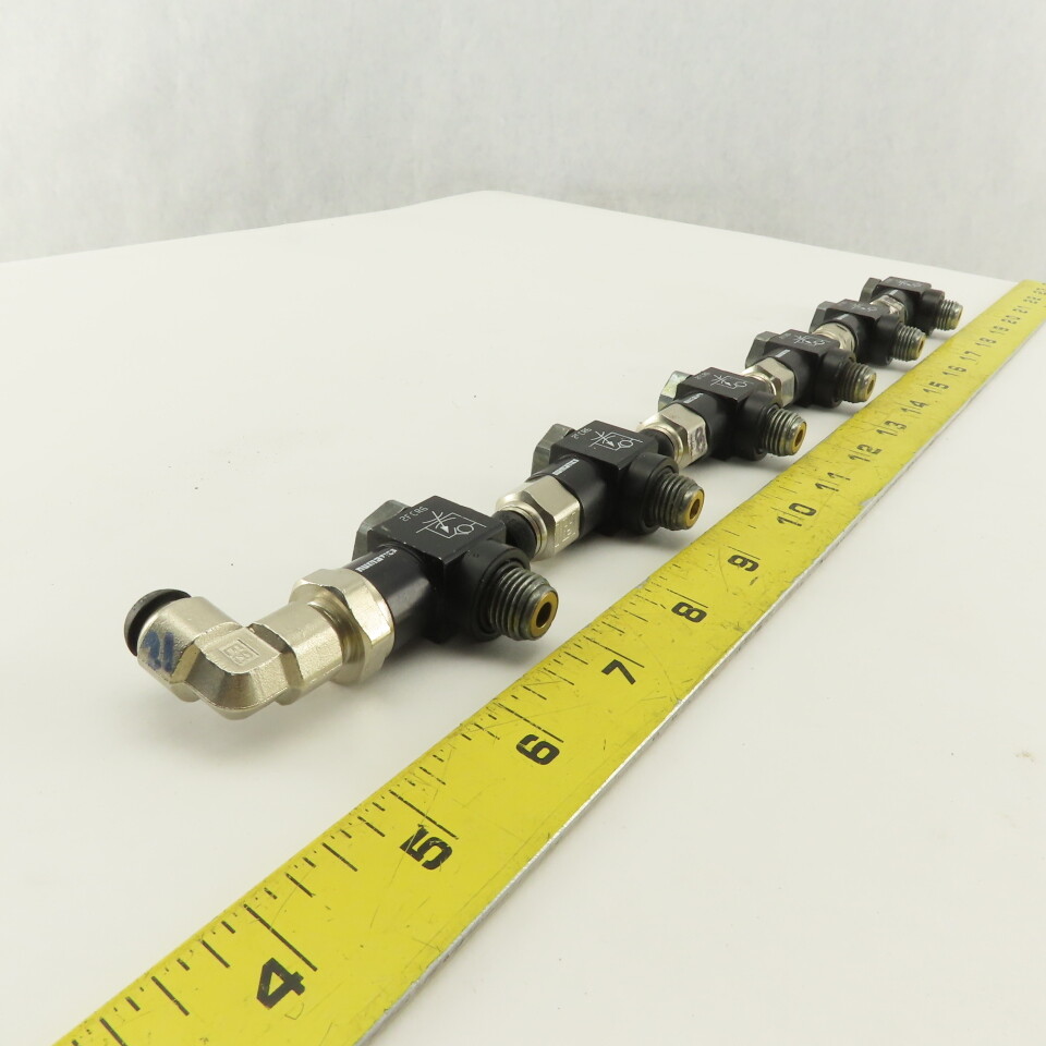 Numatics 2FCR6 1/4″ Flow Control Valve Elbow Rotary Union Lot 6
