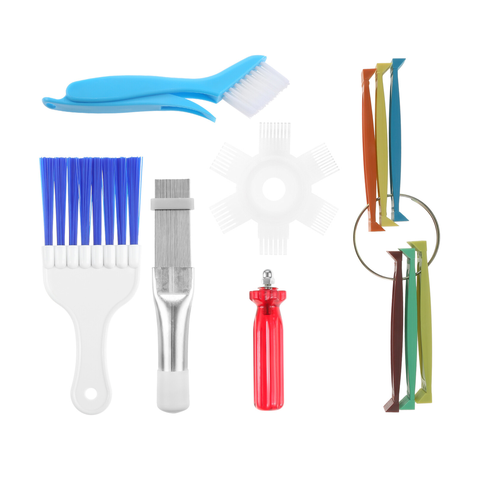 1Set Air Conditioner Condenser Fin Cleaning Brush FCR6 Fin Comb Tool Kit