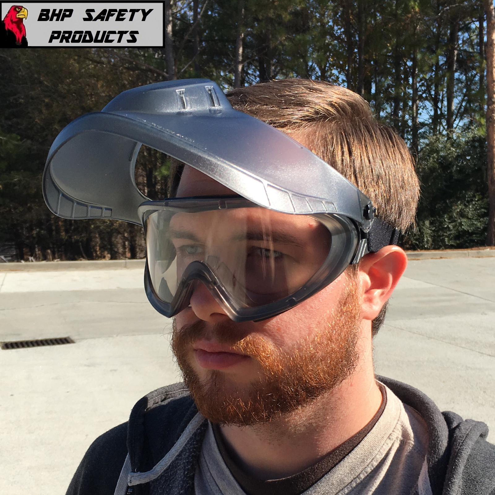 PYRAMEX CAPSTONE LAB SAFETY GOGGLE WITH ADJUSTABLE FACE SHIELD GG504TSHIELD