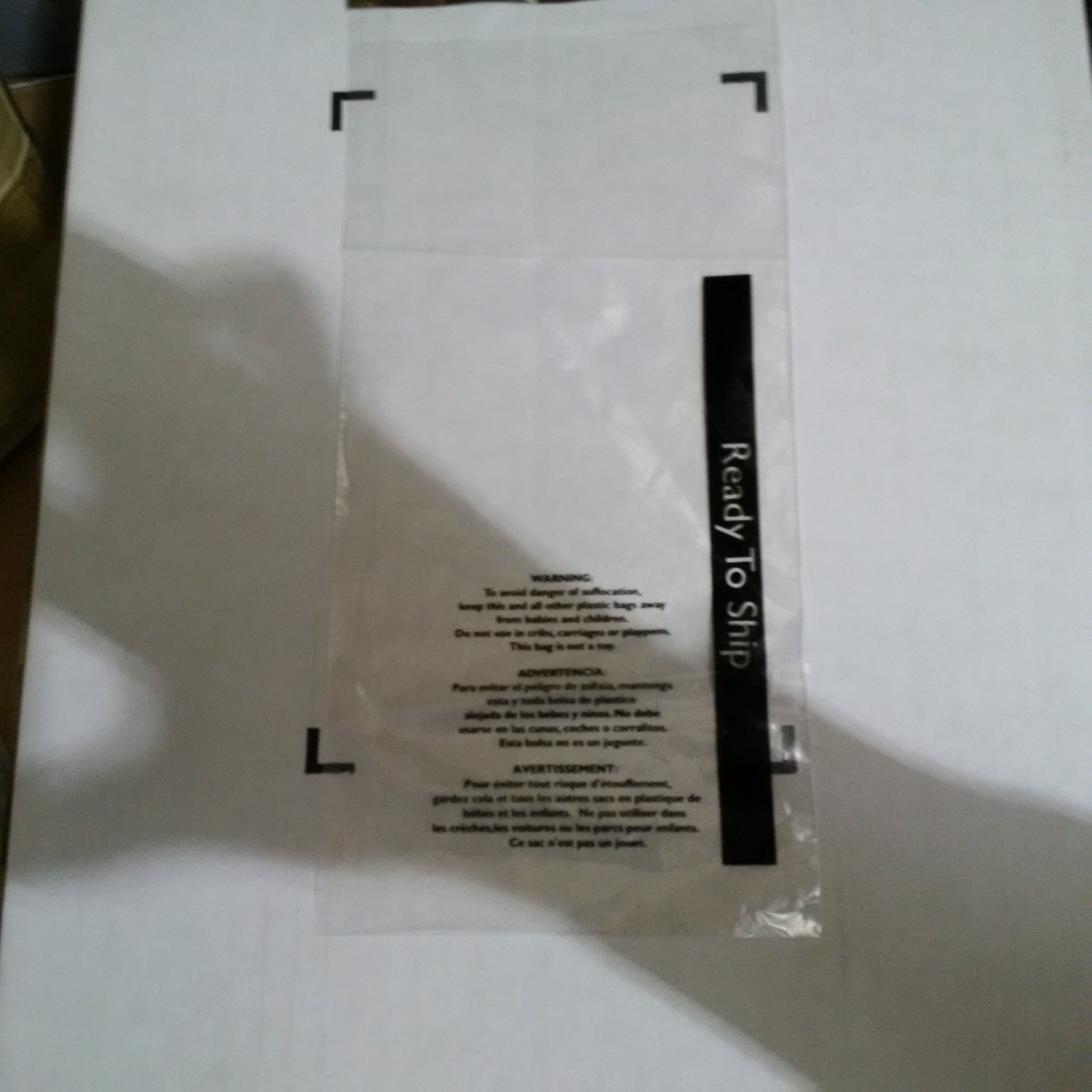 3000/CS 6×14 Suffocation Warning Bags Clear, Permanent Seal with «Ready To Ship»
