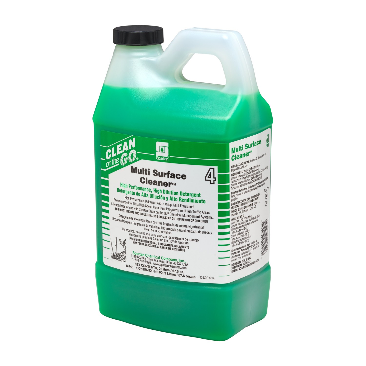 Case of 4 Spartan Clean on the Go Multi Surface Cleaner 4 – 2 L