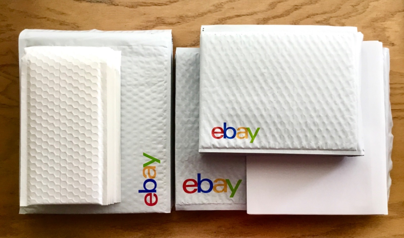 60 Pc Ebay Shipping Supplies Assorted Padded Bubble Mailers & Labels Starter Kit