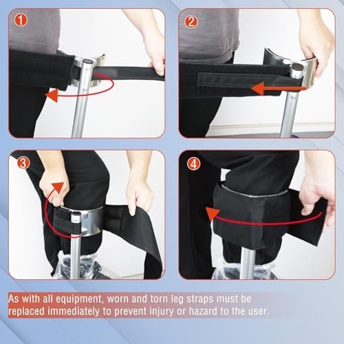 Heavy Duty Drywall Stilt Straps – Comfortable All-Day Wear, Stability, 1 Pair