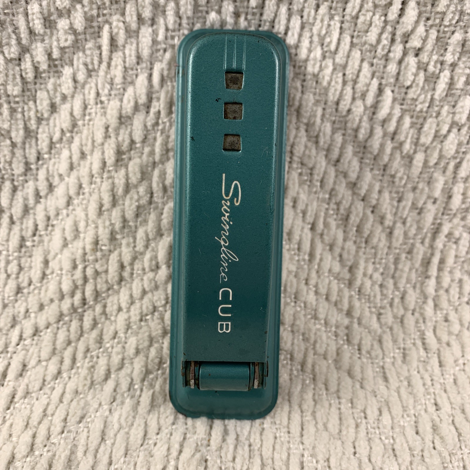 Vintage Swingline CUB Stapler Teal Made in USA Teal Green 5.25″ Long